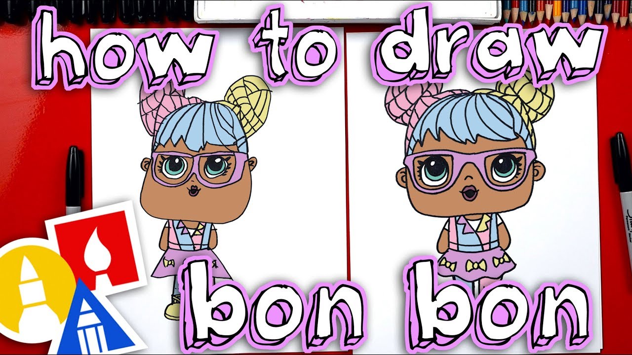 How To Draw Bon Bon L.O.L. Surprise Doll - Plus we open one! - clipzui.com