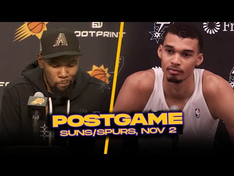 Victor Wembanyama, Kevin Durant, Devin Booker x Coach Popovich React To Suns/Spurs | Nov 2, 2023