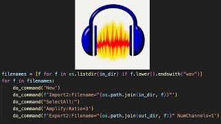 Scripting in Audacity Sound Editor