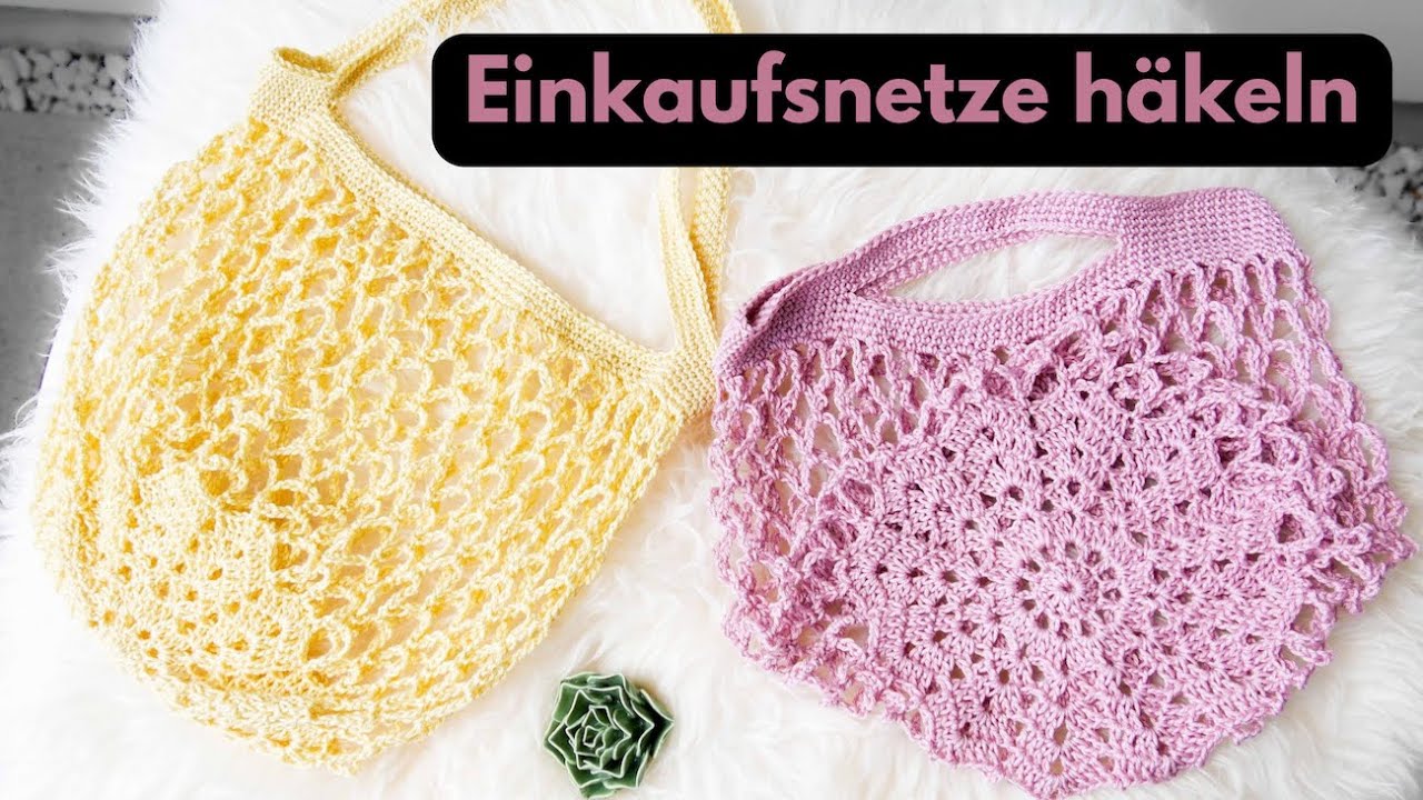 Einkaufsnetz häkeln - sehr einfach, für Anfänger 