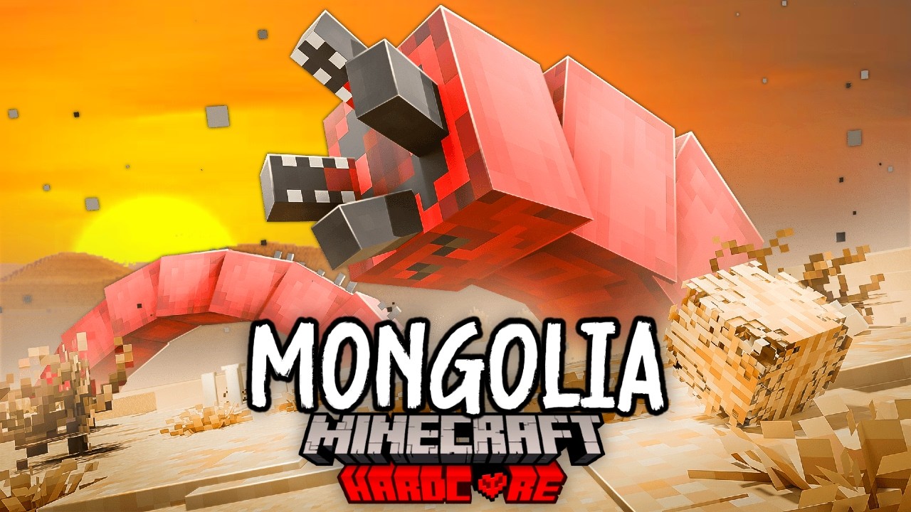I Survived 100 Days in MONGOLIA in Hardcore Minecraft!