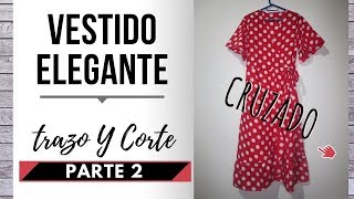 Hermoso Vestido Cruzado Adelante | Corte