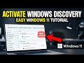 How to activate network discovery on Windows 11 - Easy Tutorial