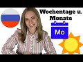 Wochentage auf russisch monate und jahreszeiten