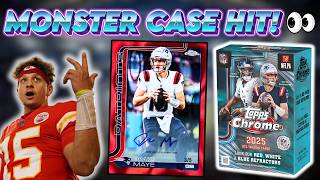 CASE HIT FROM A BLASTER! 2025 Topps Chrome Football Blaster Box Review!