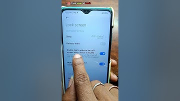 how to enable double tap to on screen in redmi 9 power #shorts