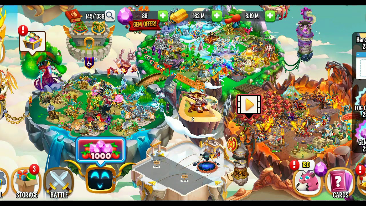 Tập 76 seri game dragon city và mình rần lên được rank đấu trường quan