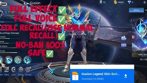 MLBB - Gusion Cosmic Gleam Script Full effect, recall and voice