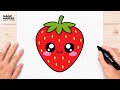 How to Draw a Cute Kawaii Strawberry ????✨ | Easy Cute Digital Illustration
