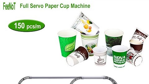2 sets servo paper cup making machine connect paper cup packaging machine fully automatic
