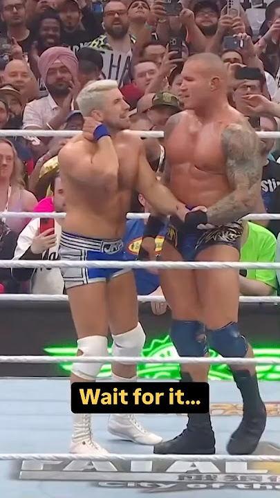 Randy Orton definitely gave Joe Hendry his #WrestleMania moment 😂
