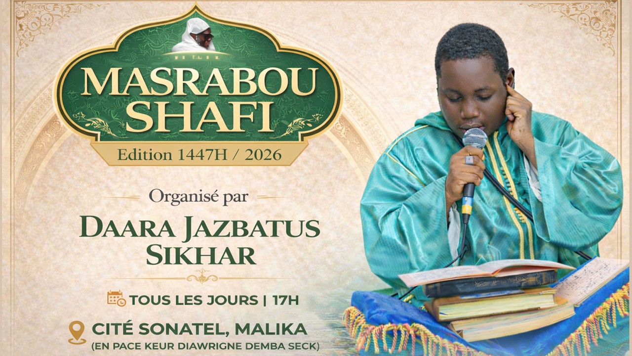 🔴 EN DIRECT MASRABOU SHAFI DAARA JAZBATUS SIKHAR MALIKA CITÉ  SONATEL  1447H / 2026   |  JOUR 9