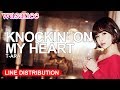 T-ARA - knockin&#39; On My Heart - Line Distribution (Color Coded)