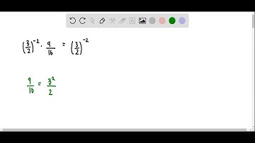 Evaluate each expression. (3/2)^-2 ·9/16