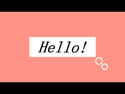 [AviUtl] Capsule - Hello | Motion Graphics