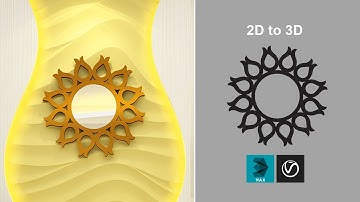How to convert 2d image to 3d , 3ds max tutorial