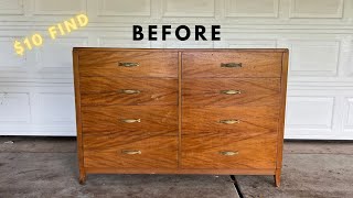 I WAS SURPRISED BY THIS FURNITURE MAKEOVER | Easy Furniture Painting