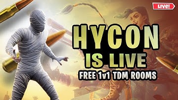 BGMI 1V1 TDM UNLIMITED CUSTOM  ROOMS BGMI LIVE STREAM Hycon Gaming