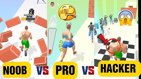NOOB vs PRO vs HACKER in Muscle Rush #urvehunt #gaming