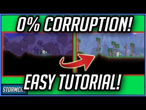 TERRARIA 1.4 0% CORRUPTION PS4 /PC (EASY) 2020 HOW TO GET 0 CORRUPTION AND CRIMSON TERRARIA 1.4