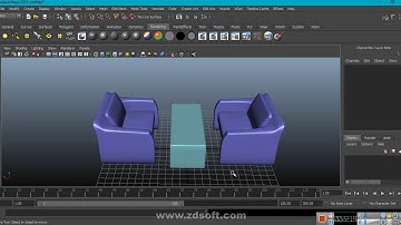 maya tutorial for beginners : how to model sofa in autodesk maya
