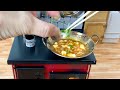 食べれるミニチュア料理 麻婆豆腐を作ったよ miniature cooking Mapo Tofu