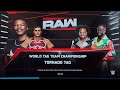 WWE 2K25 RAW : Kevin Mulero &amp; BDE Vs The New Day World Tag Team Championship Tornado Tag Gameplay