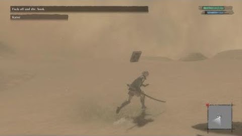 NieR Replicant ver.1.22474487139...f***! off and die book Kaine (Funny dialogue)