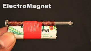 How to make an Electromagnet using Battery