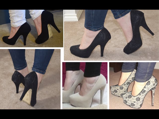 lace material heels