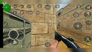 Counter strike condition zero mobile gameplay. dust 1 map