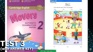 Movers 2 TEST 3 Authentic Examination Papers - Listening Tests 3 (ĐÁP ÁN & SÁCH PDF ở phần mô tả)