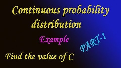 Continuous Probability distribution very good and simple steps example(PART-1)