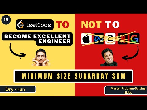 Minimum Size Subarray Sum | Dry Run | Leetcode 209 | Progression90