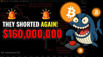 Bitcoin Whale Just Shorted Bitcoin AGAIN $160,000,000 | WHALE ALERT