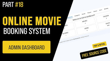 18 - Design Admin Dashboard: Overall Summary in PHP/MySQL: Urdu/Hindi Online Movie Booking System