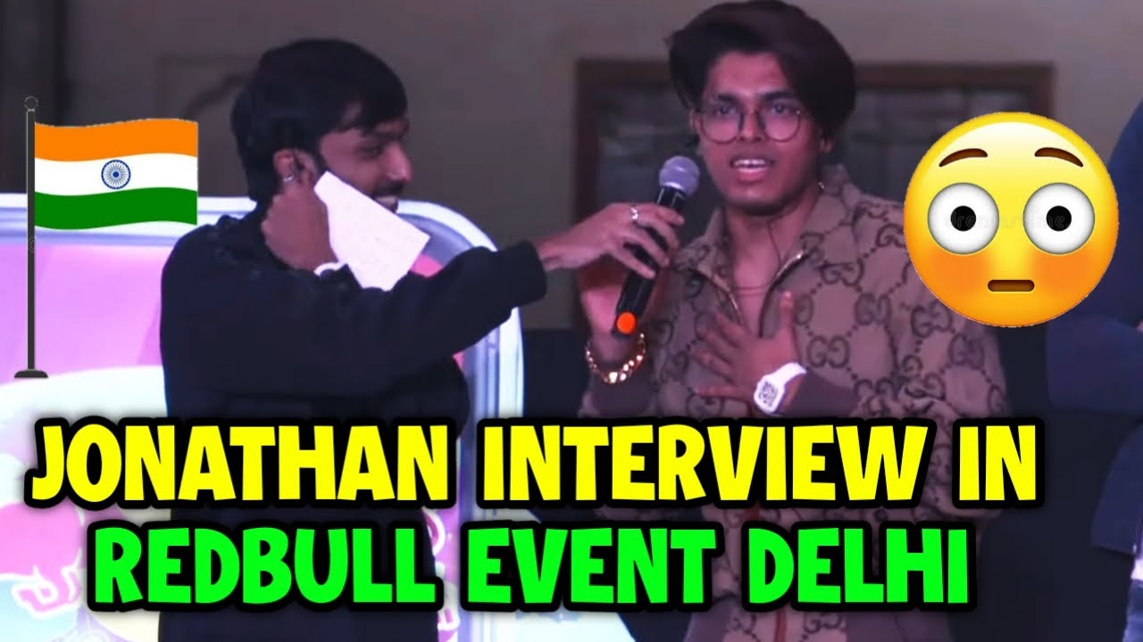 Jonathan interview in redbull event delhi 🔥 Everyone shocked 🇮🇳 - YouTube