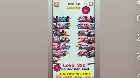 #bird #sort 2 #color #puzzle #level 330 #birdsort #colour #gaming #viral #trending #shorts #solution