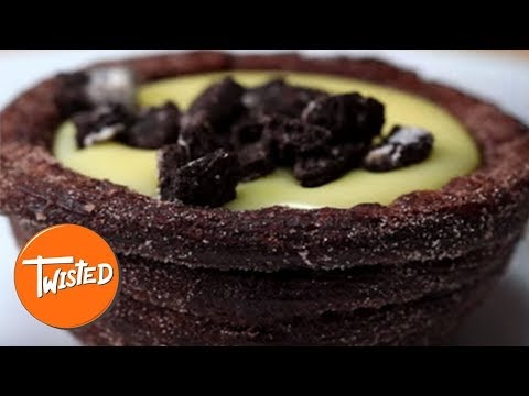 How To Make Cookies And Cream Churro Bowls  Chocolate Desserts  Sweet treats  Twisted