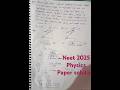Neet 2025 physics paper solution Q - 4