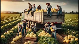 Kamyonlar Kavun Taşır