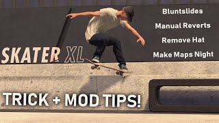 Skater XL Tricks + Mod Tips! Bluntslides, Manual Reverts, Stalefish/Mute Grabs, Make Maps NIGHT! screenshot 5