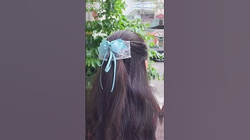 Kẹp tóc nơ tiểu thư nhà Solmi /Ribbonbow hairclip by Solmi #solmi #handmade #diy #ribbonbow#hairclip