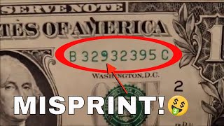 MISPRINTED SERIAL NUMBER Found in Bill Search for Banknotes Worth Money Wealth