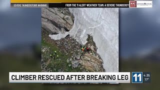 Climber rescued after fall from Colorado 14er