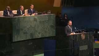 Leonardo DiCaprio Calls on UN to Combat Climate Change