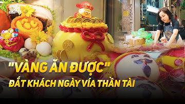"Vàng ăn được" đắt khách ngày vía Thần Tài | VTV24