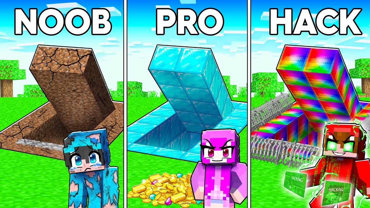 Minecraft Búnker Apocalíptico NOOB vs PRO vs HACKER