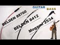 《BELDEN8412 vs BELDEN88760 vs Mogami2534》日米代表のシールド比較【guitar&bass】