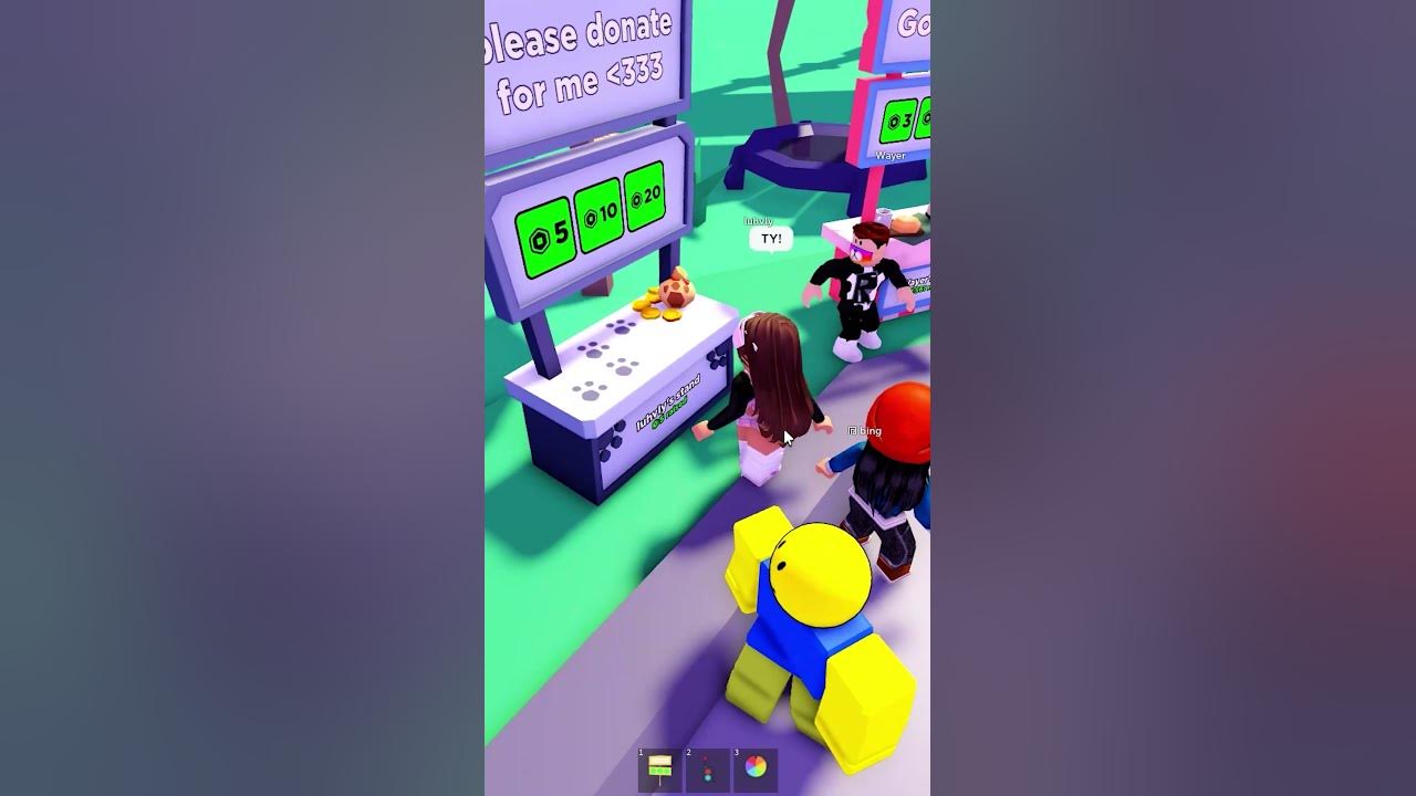 Donating robux to people while being invisible.. #roblox #plsdonate #